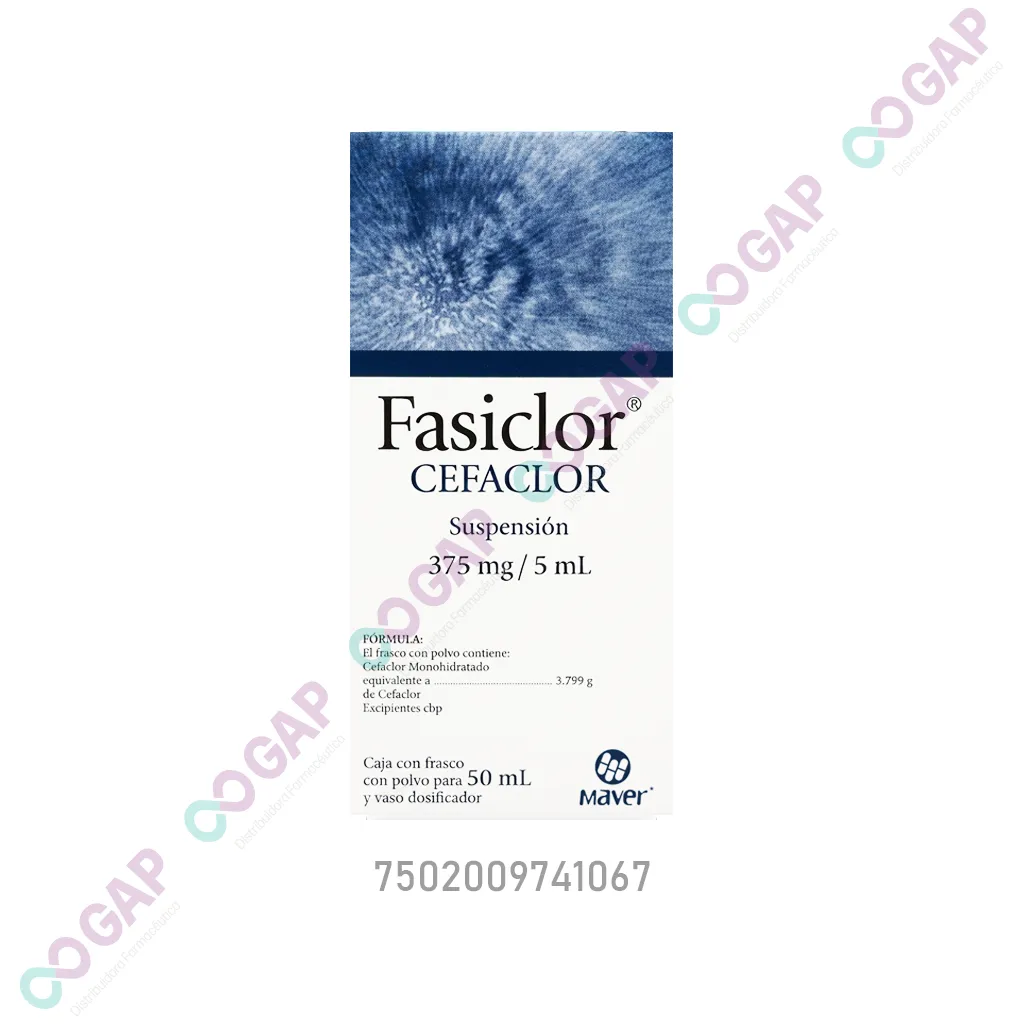 GE CEFACLOR FASICLOR SUSP 375 MG 50 ML
