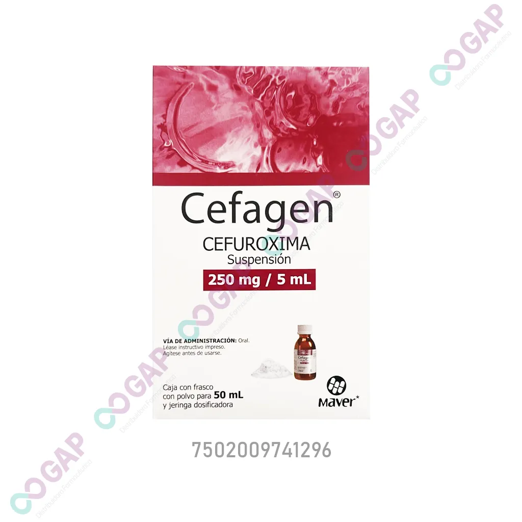 GE CEFUROXIMA CEFAGEN SUSP 250 MG 50 ML