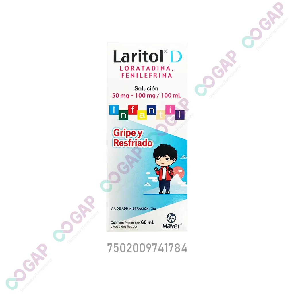 GE LORATADINA/FENILEFRINA LARITOL D SOL INF 60 ML