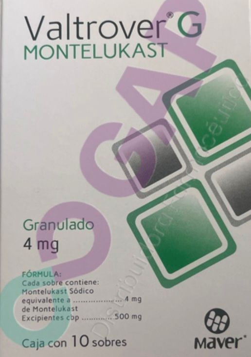GE VALTROVER MONTELUKAS GRANULADO 4 MG 10 SOBRES