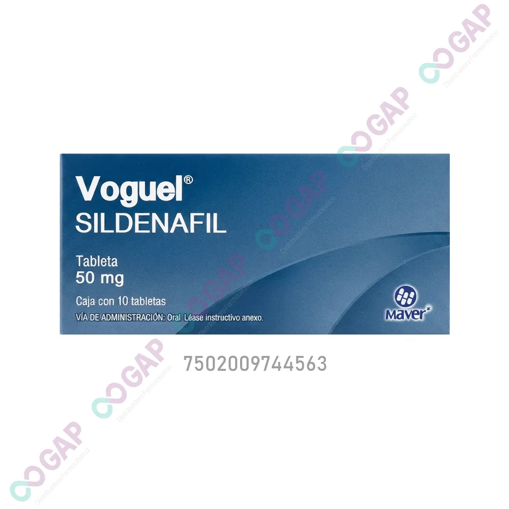 GE SILDENAFIL VOGUEL 50 MG 10 TABLETAS