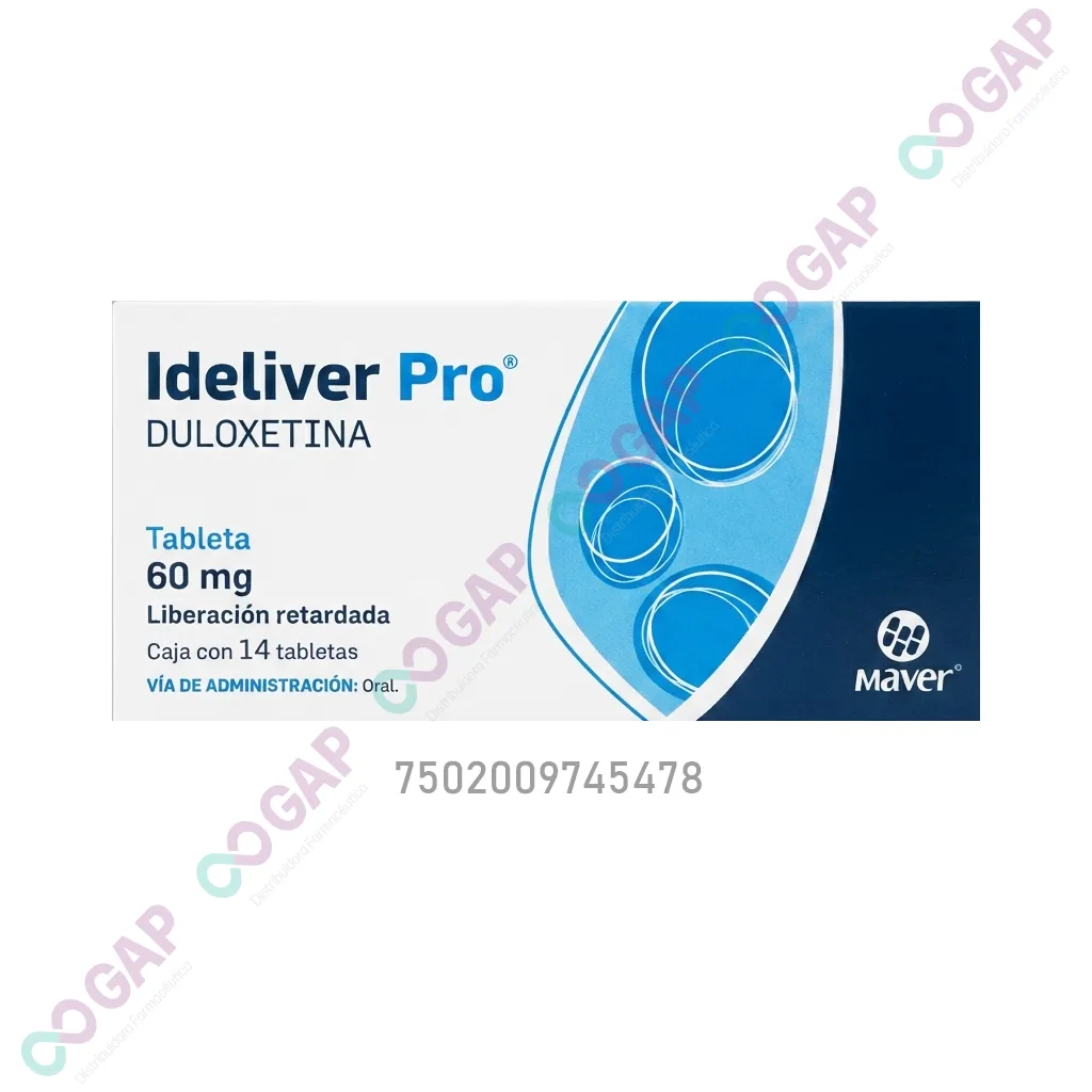 GE DULOXETINA IDELIVER PRO 60 MG 14 TABLETAS