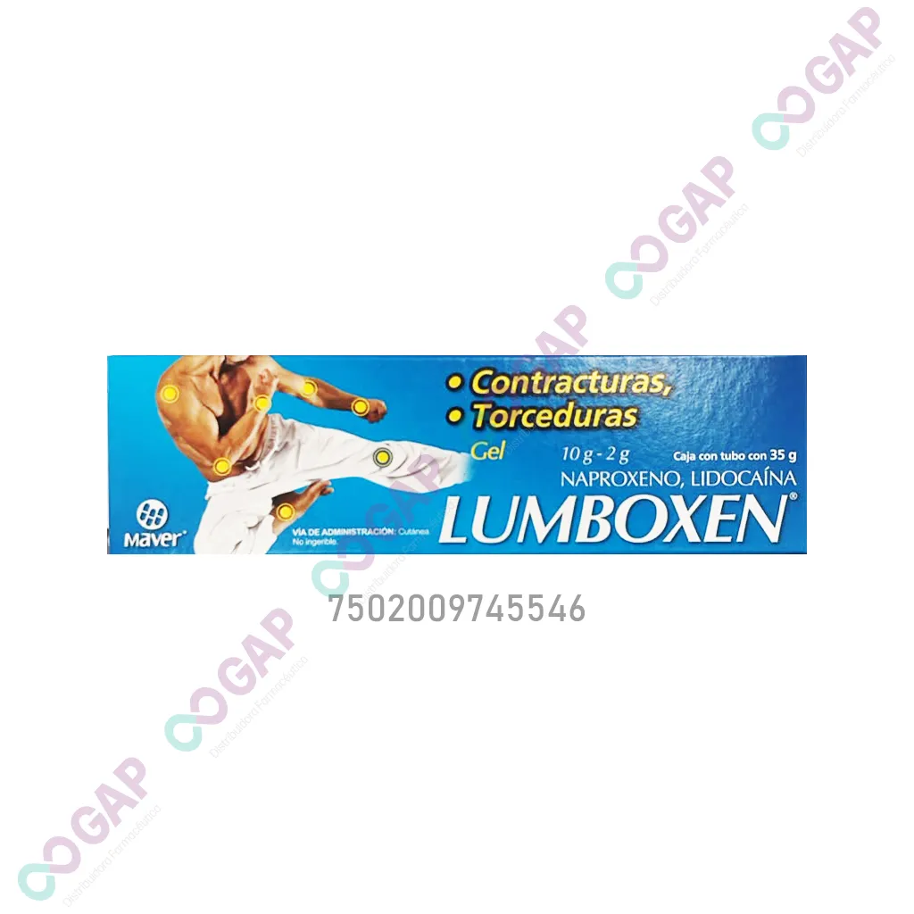 GE NAPROXE/LIDOCA LUMBOXEN AZUL GEL 35 G