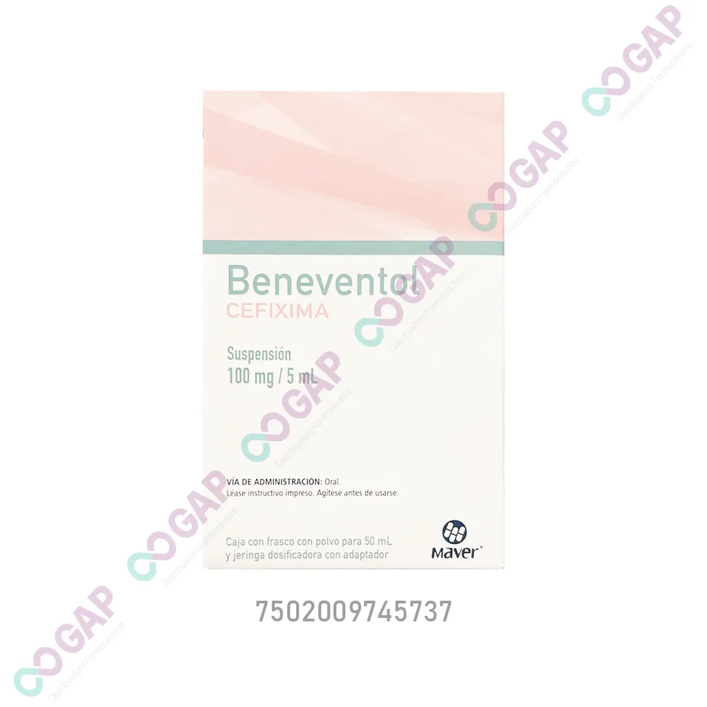 GE CEFIXIMA BENEVENTOL SUSP 100MG/5ML FCO POLVO 50 ML