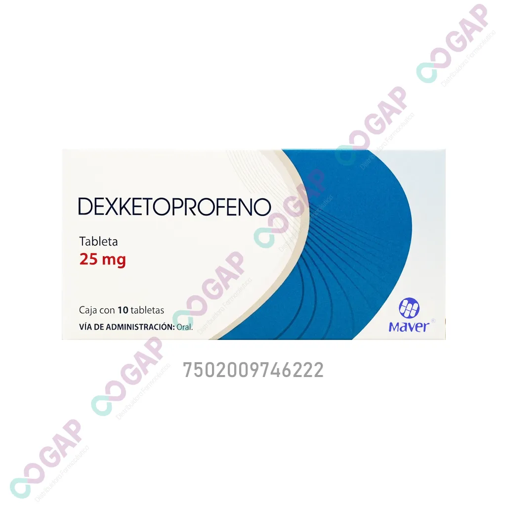 GE DEXKETOPROFENO DOXON 25 MG 10 TABLETAS