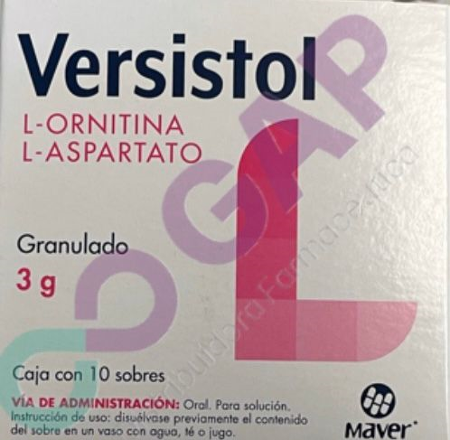 GE L-ORNITINA/L-ASPARTATO VERSISTOL GRANULADO 3 G 10 SOBRES