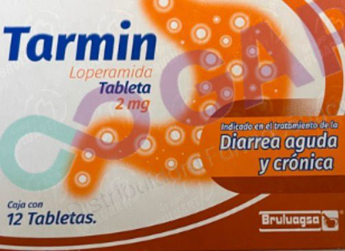 GE LOPERAMIDA TARMIN 2 MG 12 TABLETAS