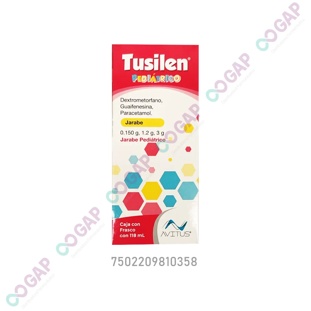 GE DEXT/GUAIF/PARAC TUSILEN PED JARABE 118 ML