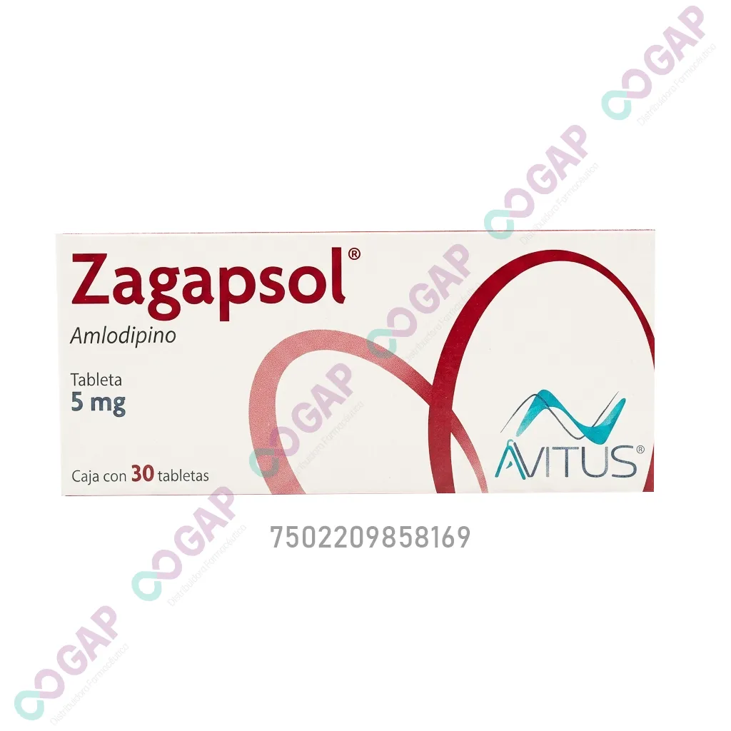 GE AMLODIPINO 5MG C/30 TAB ZAGAPZOL AVITUS