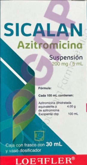 GE AZITROMICINA SICALAN SUSPENCION 200MG/5ML FCO 30 ML
