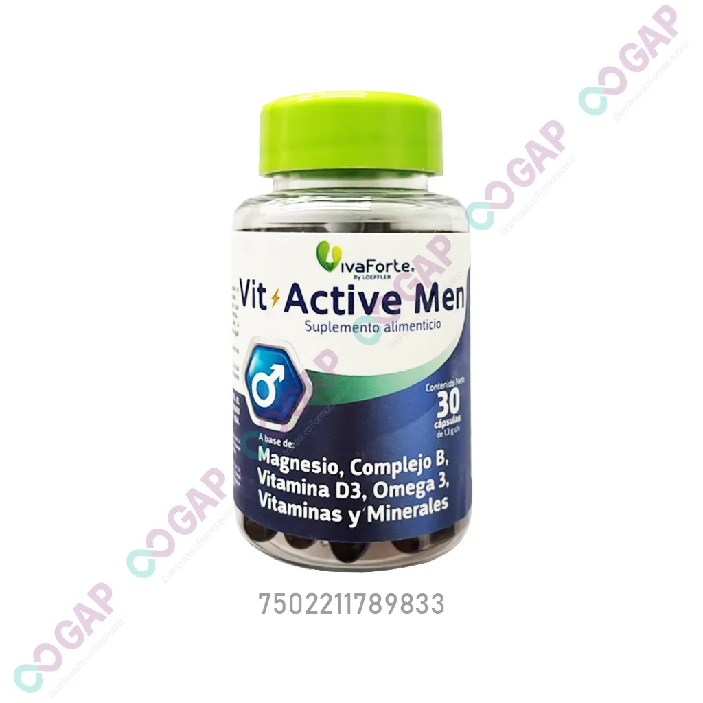 VIT ACTIVE MEN C30 CAPSULAS 1.3 G