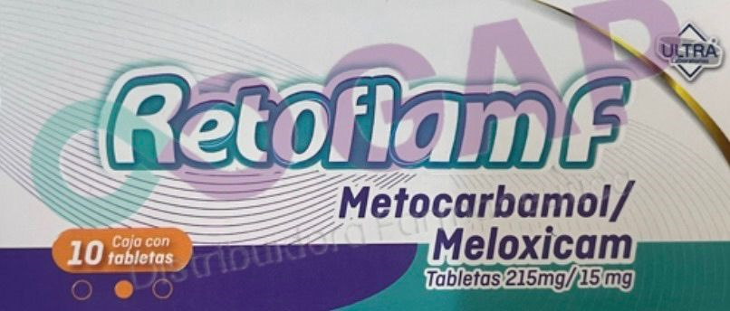 GE MELOXICAM/METOCARBAMOL RETOFLAM F 215/15MG 10 TABLETAS