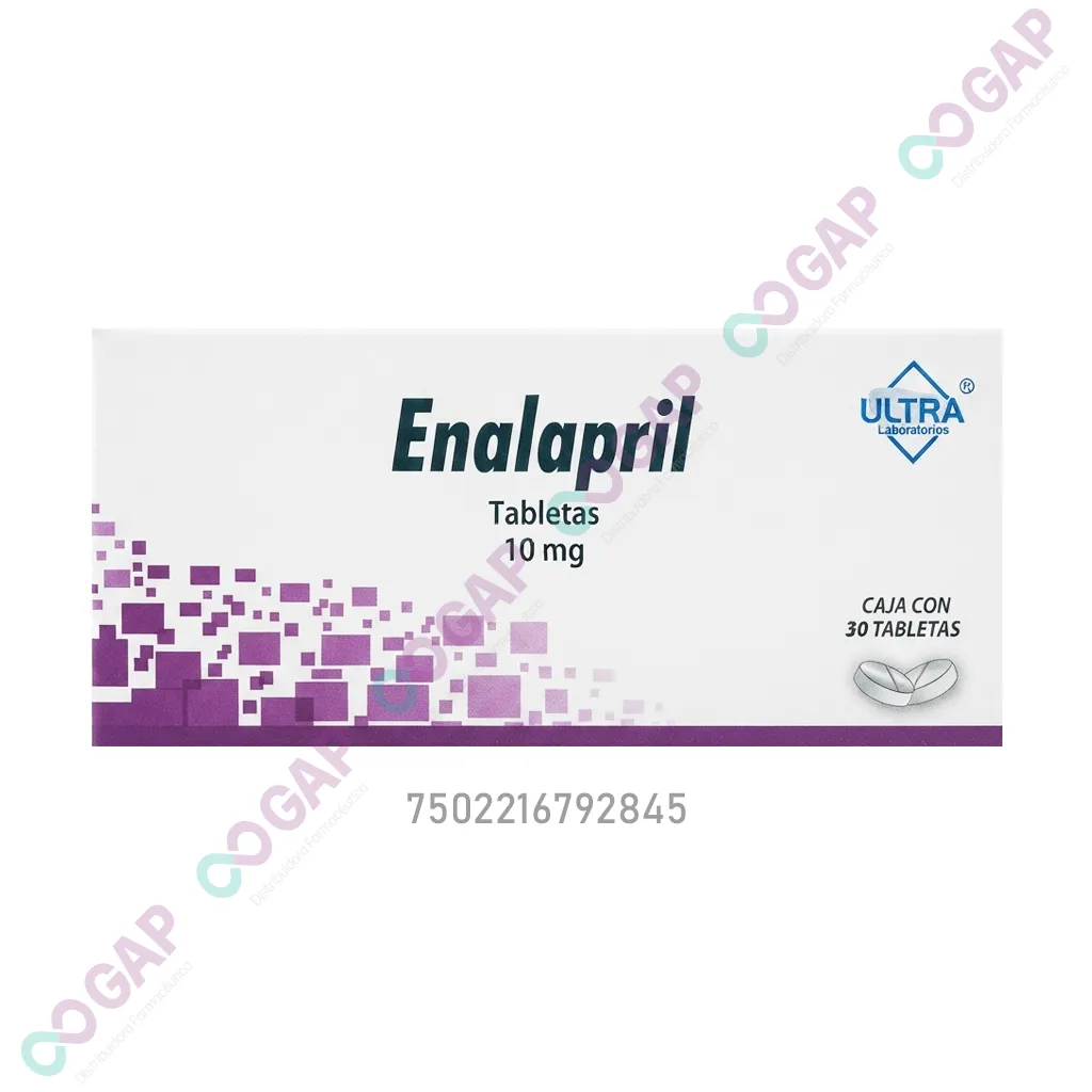 GE ENALAPRIL ULTRA 10 MG 30 TABLETAS