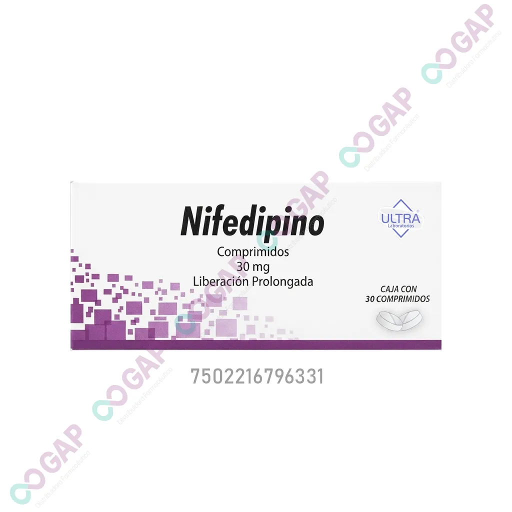 GE NIFEDIPINO ULTRA 30 MG 30 COMPRIMIDOS