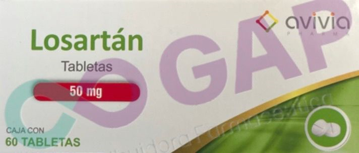 GE LOSARTAN AVIVIA 50 MG 60 TABLETAS
