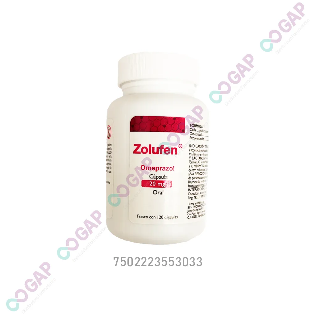 GE OMEPRAZOL ZOLUFEN 20 MG 120 CAPSULAS