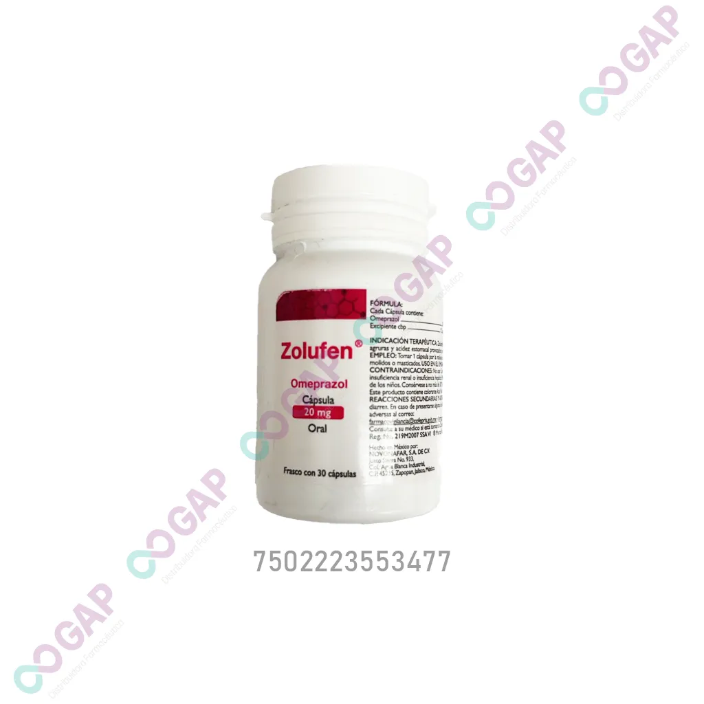 GE OMEPRAZOL ZOLUFEN 20 MG 30 CAPSULAS