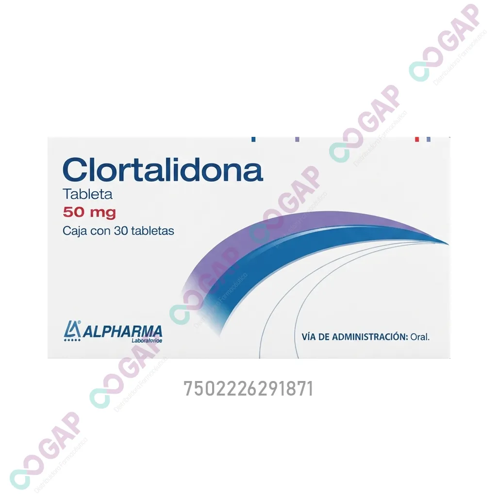 GE CLORTALIDONA ALPHARMA 50 MG 30 TABLETAS