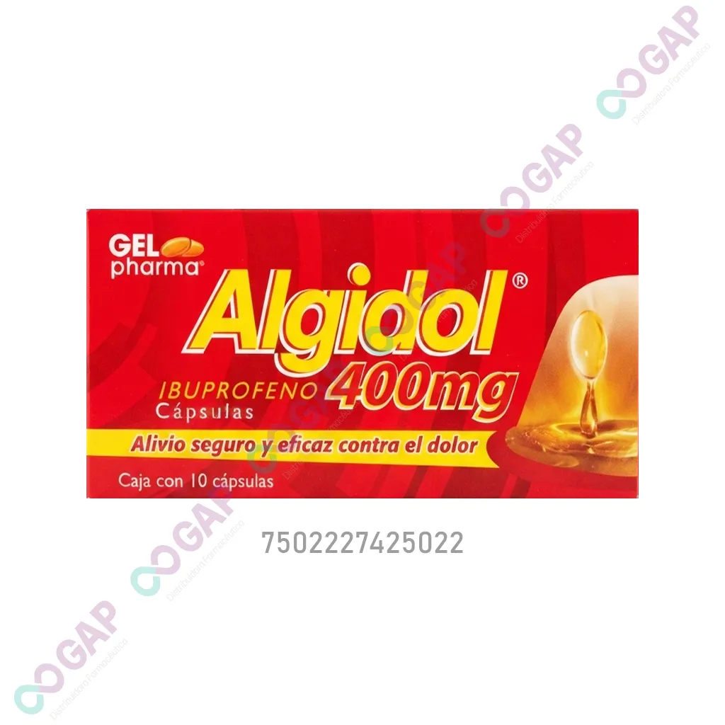 GE IBUPROFENO ALGIDOL 400 MG 10 CAPSULAS GEL