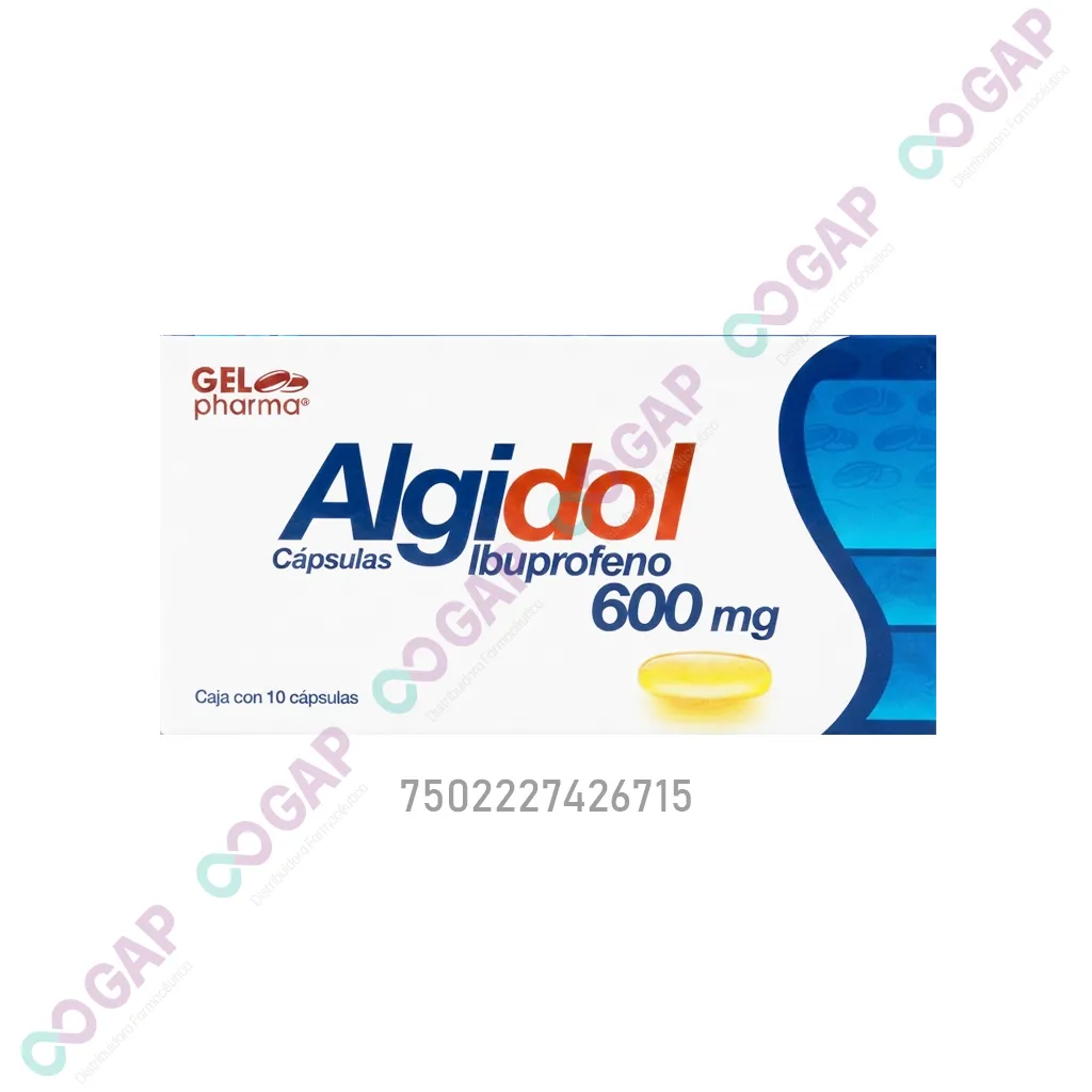 GE IBUPROFENO ALGIDOL 600 MG 10 CAPSULAS GEL