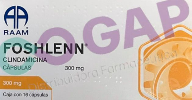 GE CLINDAMICINA FOSHLENN 300 MG 16 CAPSULAS