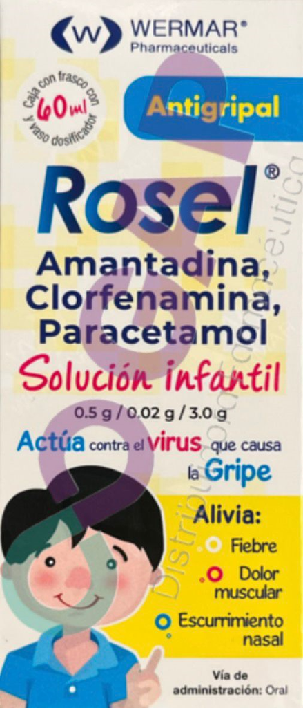 GE AMANTA/CLORFE/PARACE ROSEL SOL INF 60 ML