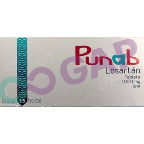 GE LOSARTAN PUNAB 100 MG 15 TABLETAS