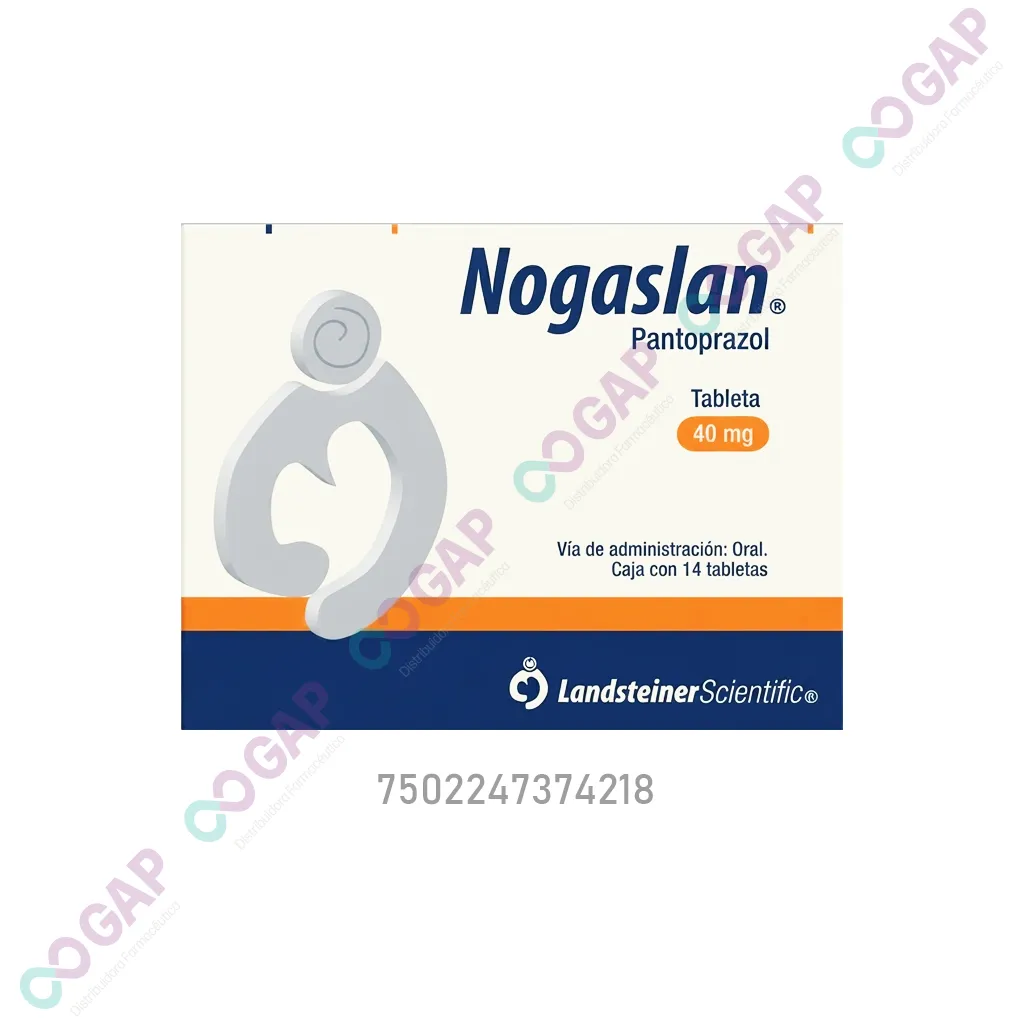 GE PANTOPRAZOL NOGASLAN 40 MG 14 TABLETAS