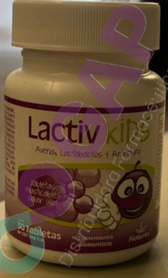 LACTIV KIDS 30 TABS MAST SABOR UVA