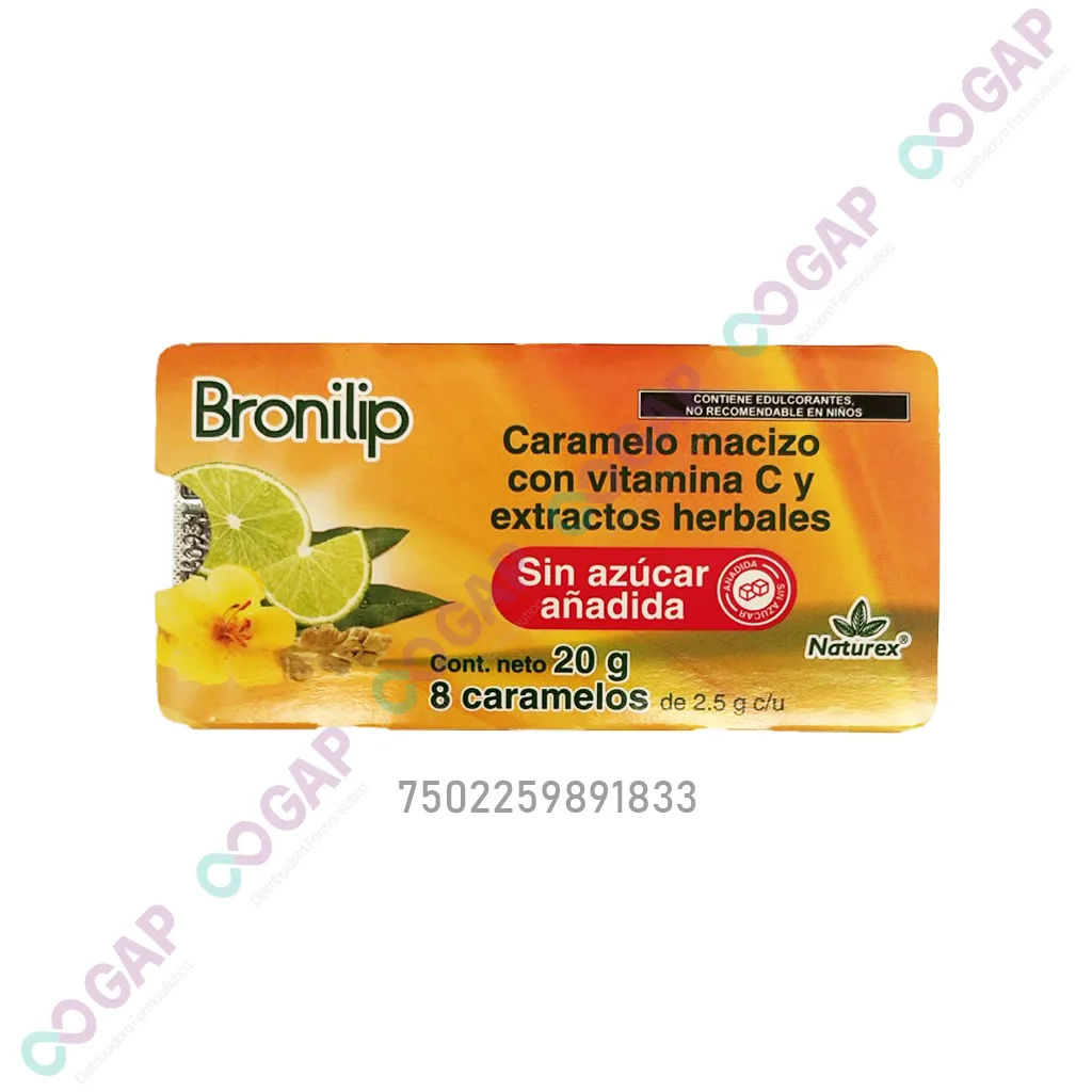 BRONILIP C/10 CARAMELOS 2.5 G