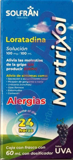 GE LORATADINA 100MG/100ML SOL MORTRIXOL SAB UVA 60ML