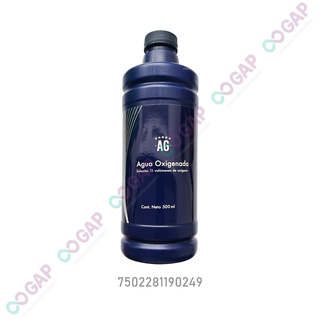 AGUA OXIGENADA AG SOLUCION AL 3.5% FCO 500 ML