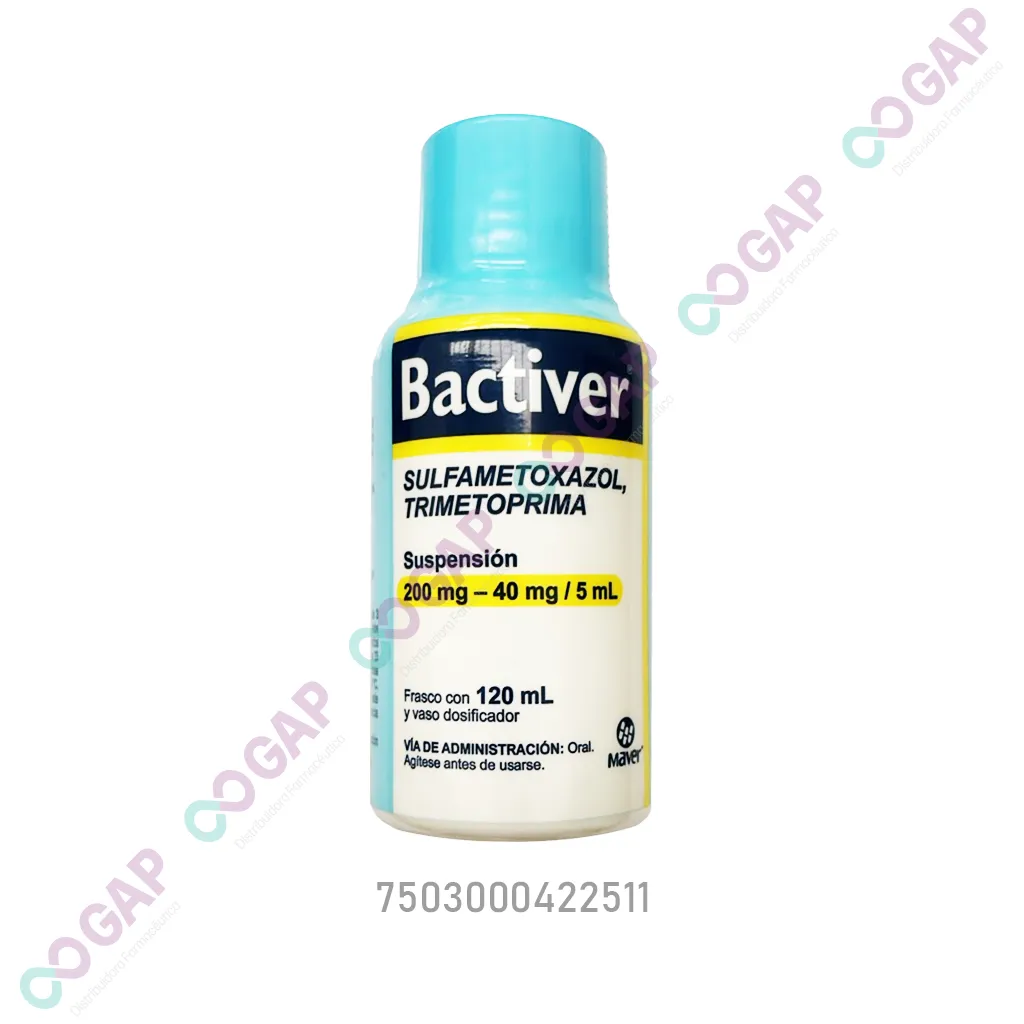 GE TRIMETO/SULFAME BACTIVER SUSP 120 ML