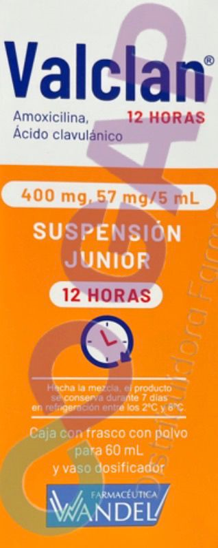 GE AMOXI/CLAVU VALCLAN 400/57MG/5ML SUSP JUNIOR 60 ML