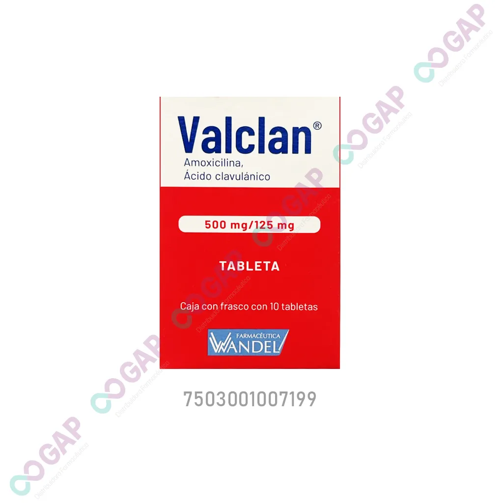 GE AMOXI/AC CLAVU VALCLAN 500/125MG 10 TABLETAS