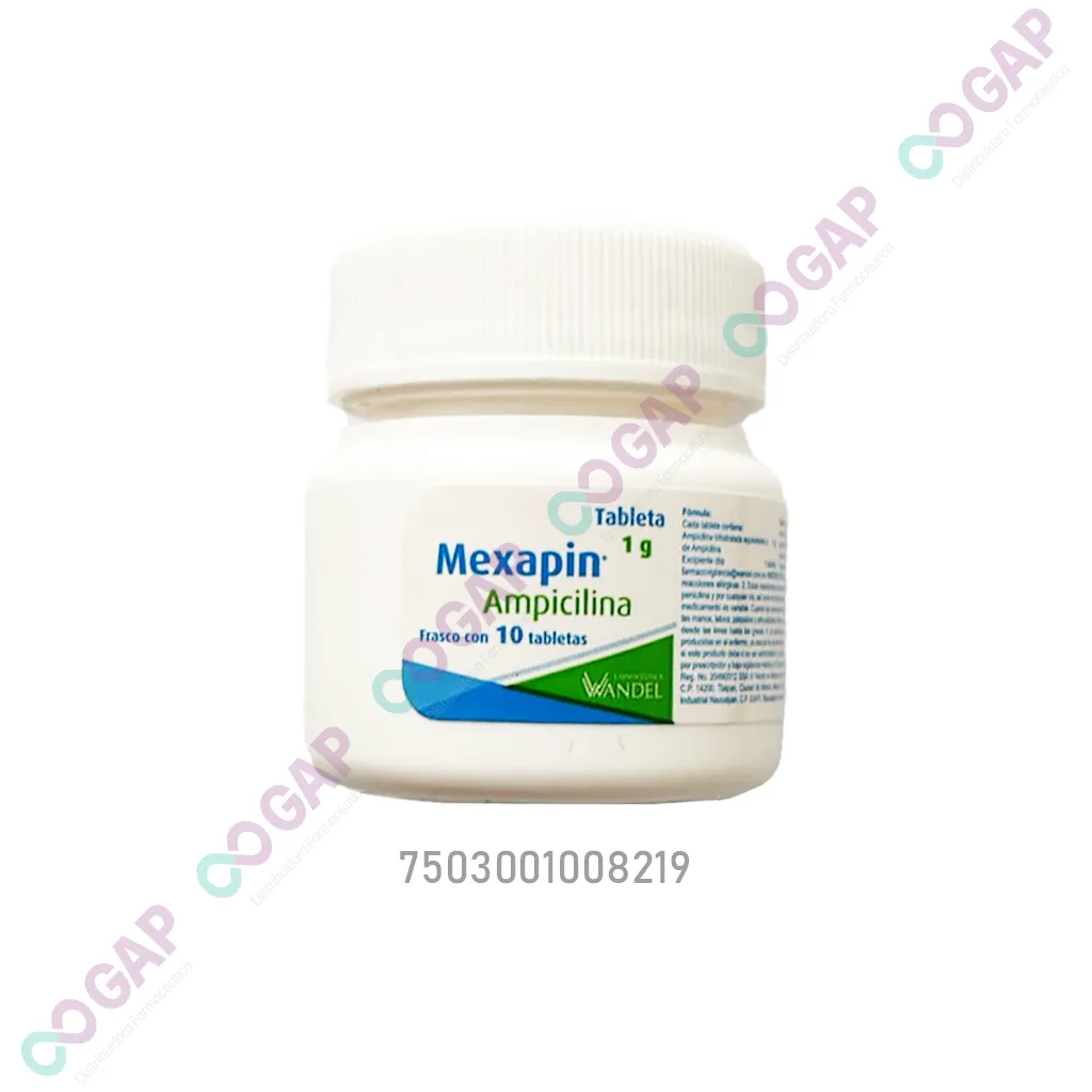GE AMPICILINA 1G C/10 TAB MEXAPIN