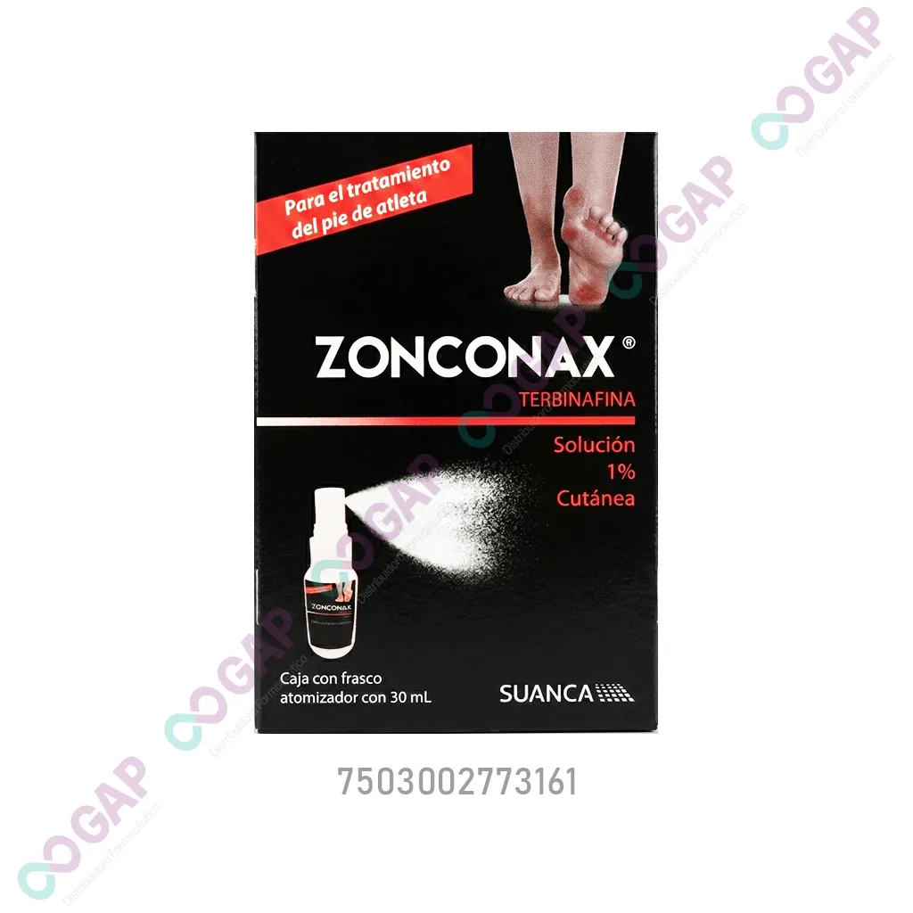 GE TERBINAFINA ZONCONAX SOLUCION 1% ATOMIZADOR FCO 30 ML