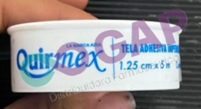 TELA ADHESIVA QUIRMEX 1.25CMx5M 1 PZS