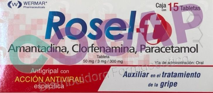 GE AMAN/CLORF/PARAC ROSEL T 15 TABLETAS