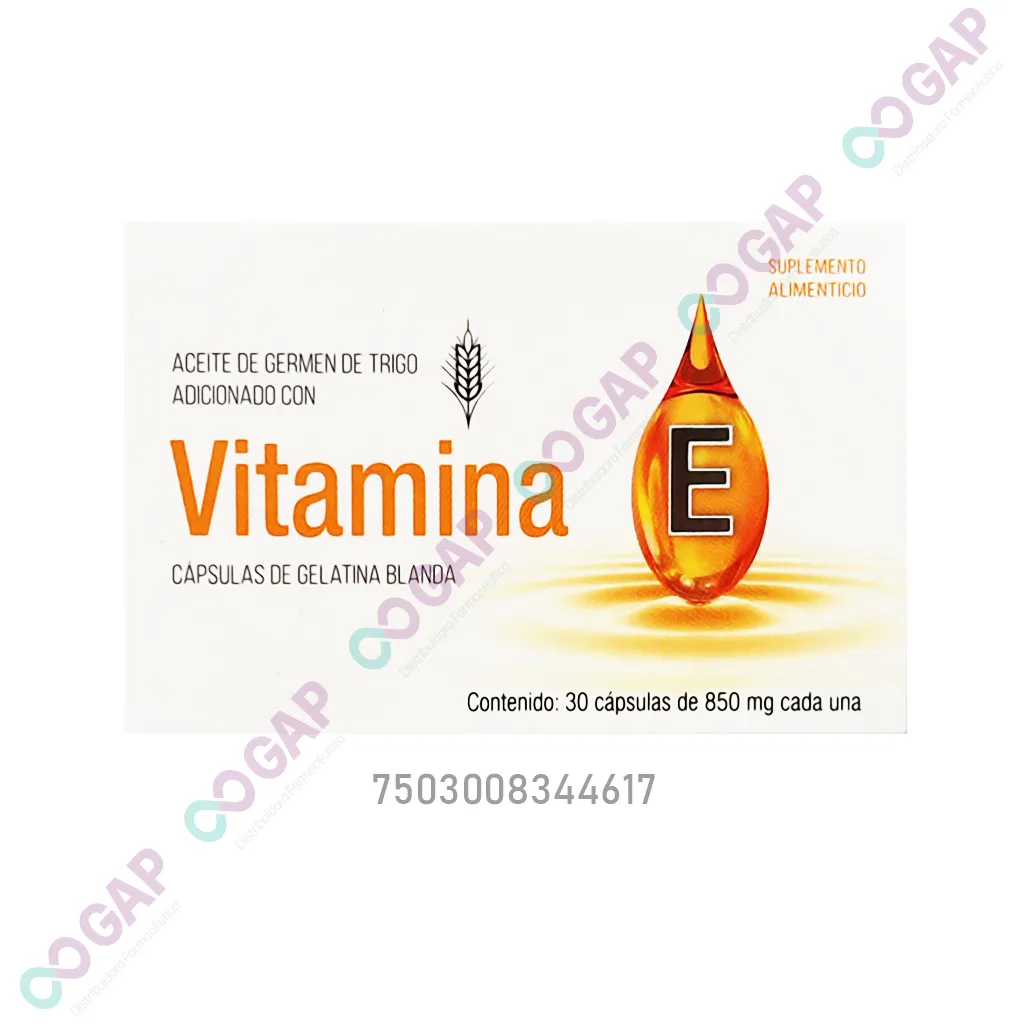 VITAMINA E 850 MG 30 CAPSULAS