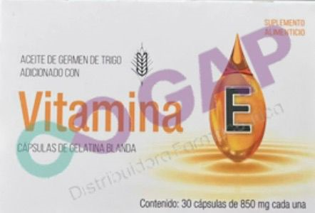 VITAMINA E 850 MG 30 CAPSULAS
