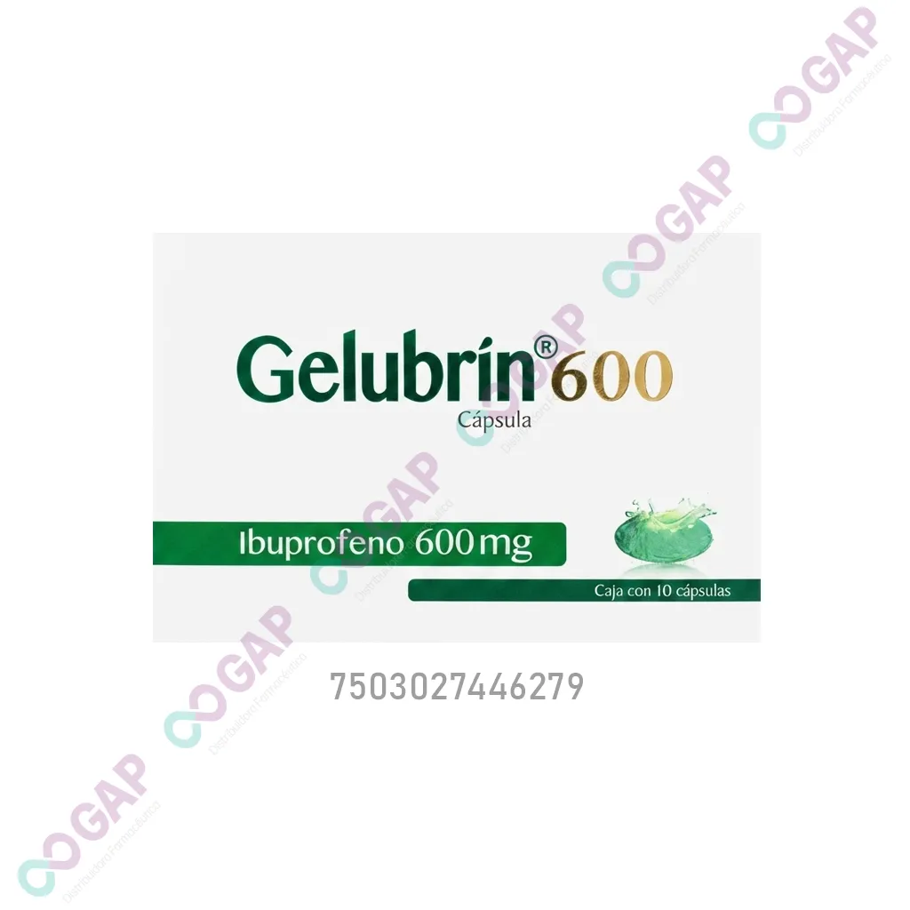 GE IBUPROFENO GELUBRIN 600 MG 10 CAPSULAS