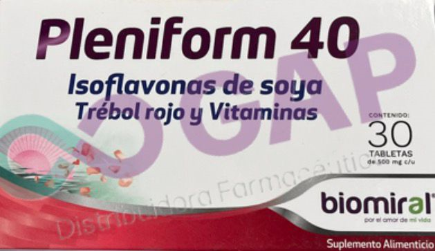 PLENIFORM 40 ISOFLAVONAS DE SOYA 30 TABLETAS