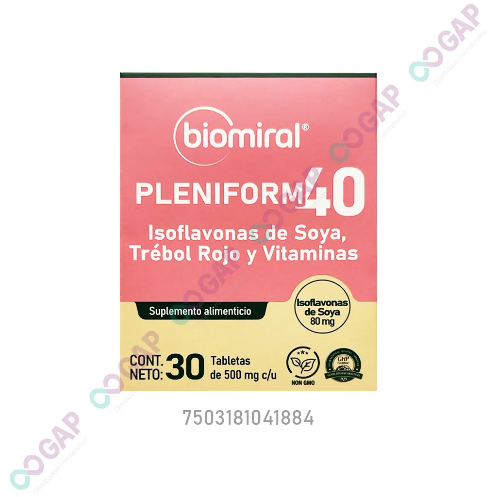 PLENIFORM 40 ISOFLAVONAS DE SOYA 30 TABLETAS