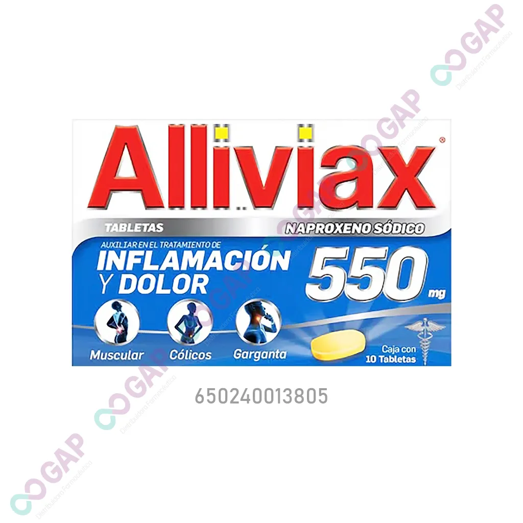 ALLIVIAX 550 MG 10 TABLETAS