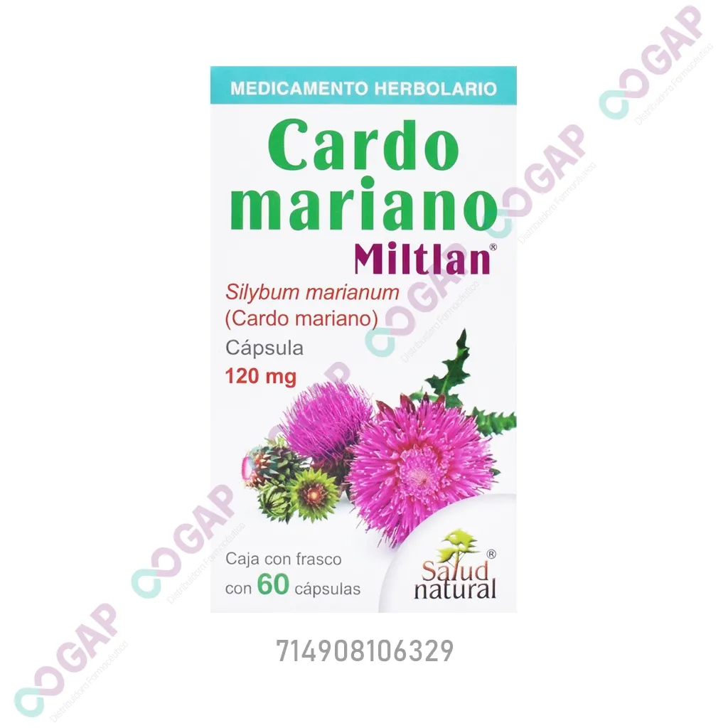 CARDO MARIANO MILTLAN 120 MG 60 CAPSULAS