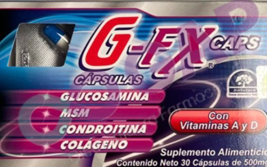 G-FX 30 CAPS 113.6/50/10/500 MG