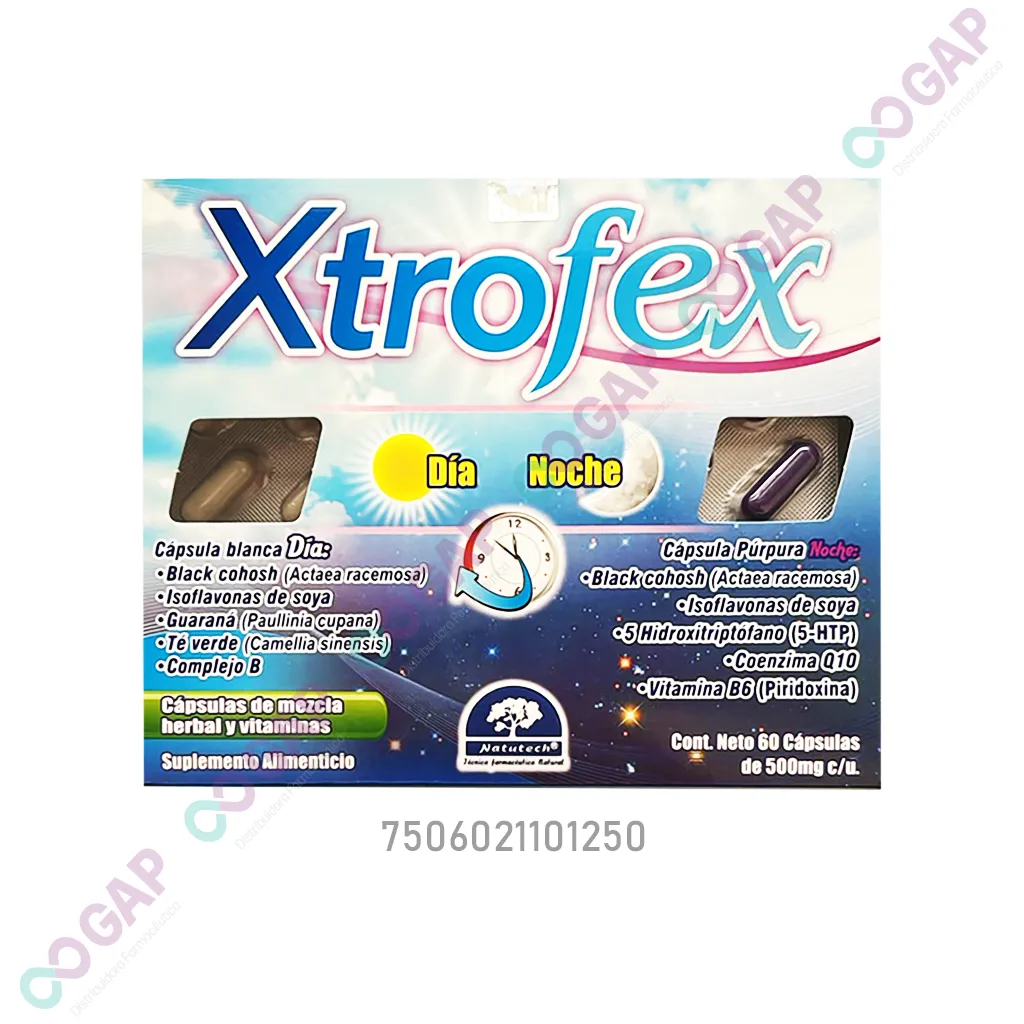 XTROFEX DIA-NOCHE 60 CAPSULAS 500 MG