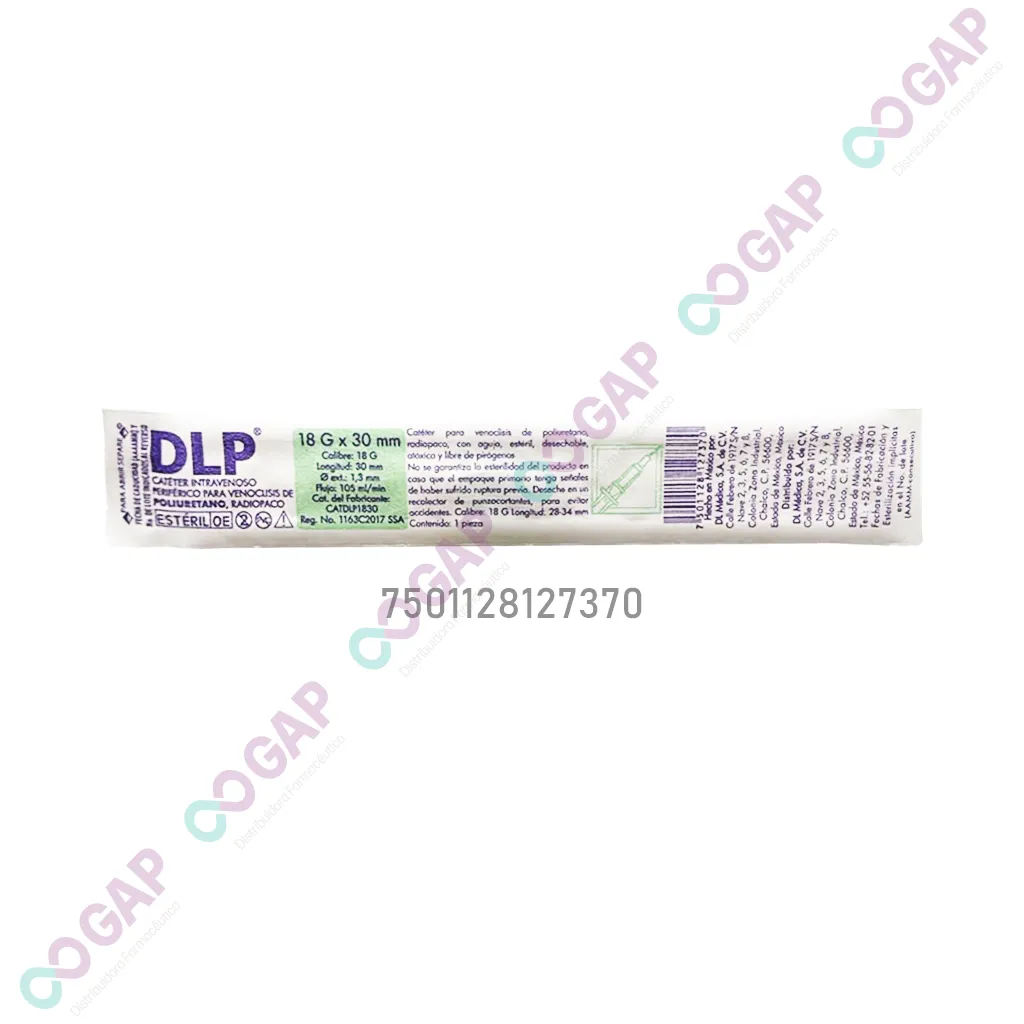 CATETER DLP 18GX30MM VERDE