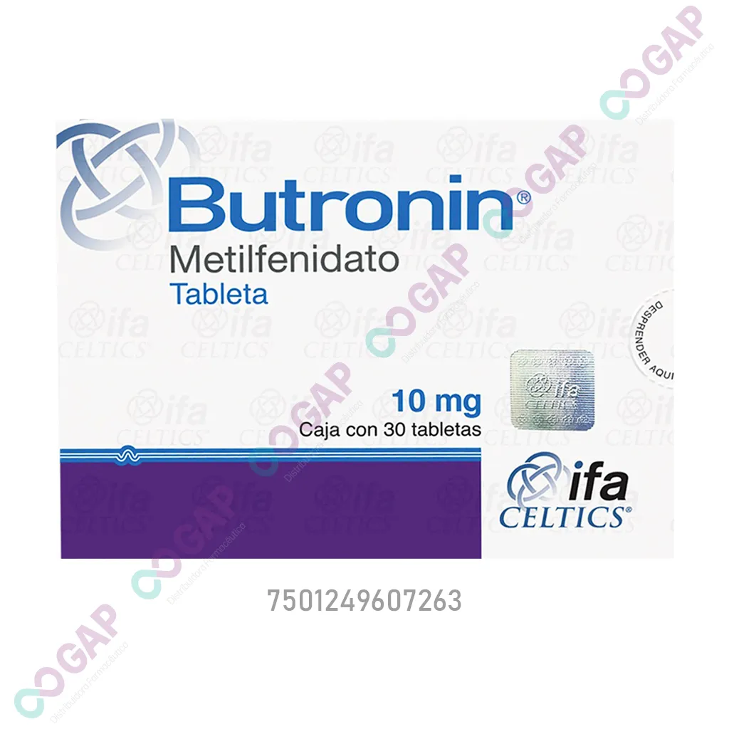 BUTRONIN 10 MG 30 TABLETAS